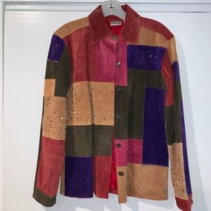 Vintage 80/90s leather Chico’s jacket